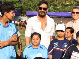 Ajay Devgn snapped attending Jamnabai Narsee School’s sports event