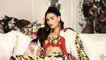 Athiya Shetty radiates glam in a yellow abstract co-ord outfit on the cover of Hello magazine