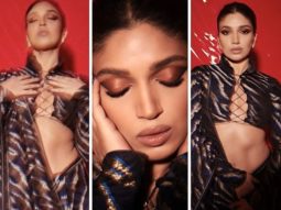 Bhumi Pednekar adds a sensual twist to her animal print saree as she attends Filmfare OTT awards