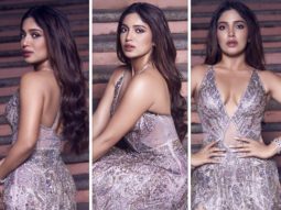 Bhumi Pednekar sizzles in a sultry deep-neck lavender gown