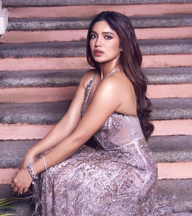 Bhumi Pednekar sizzles in a sultry deep-neck lavender gown