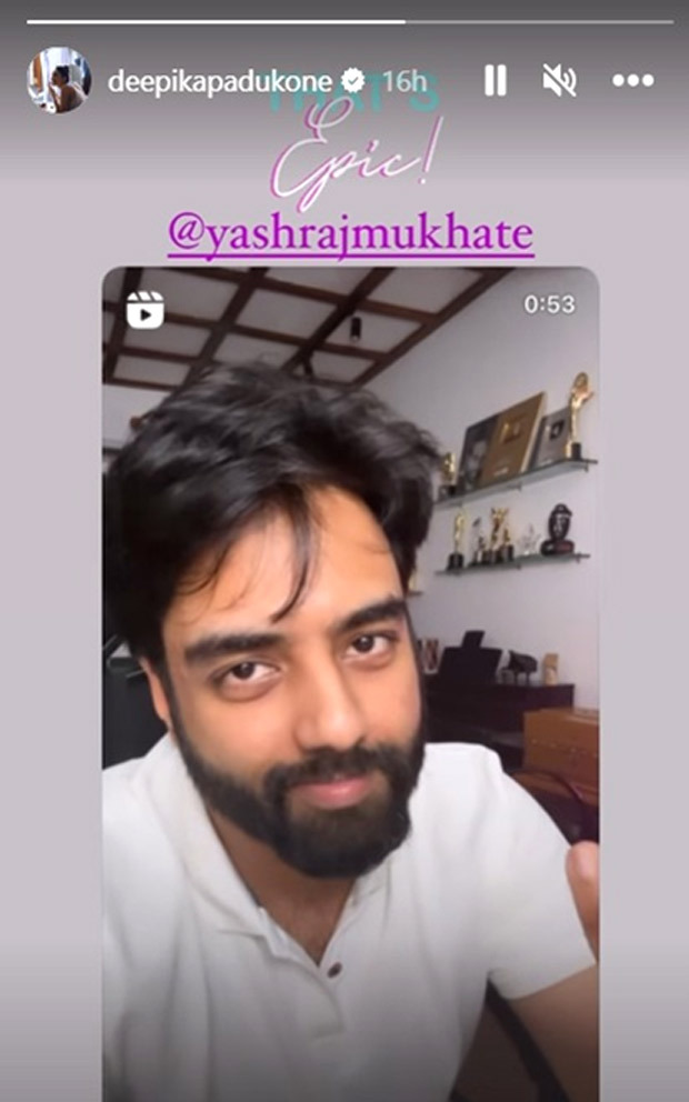 Yashraj Mukhate turns Deepika Padukone’s FIFA speech into a song, actress calls it “epic”; watch