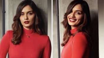 Even though Christmas has passed, Manushi Chhillar is still proudly flaunting her bright red dress