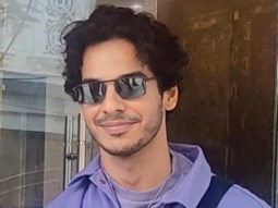 Ishaan Khatter poses with a little fan as he gets clicked in the city
