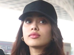 Janhvi Kapoor rocks her airport style opting for a black dress