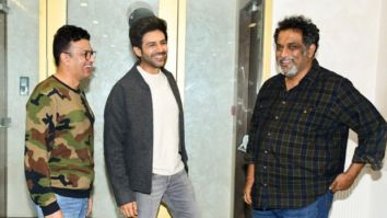 Kartik Aaryan, Director Anurag Basu and Producer Bhushan Kumar meet to discuss about Aashiqui 3
