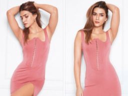 Kriti Sanon redefines seductiveness in a pink corset midi dress with a thigh-high slit that costs Rs. 5600 for Manish Malhotra’s birthday party