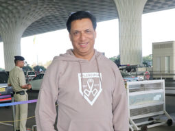 Madhur Bhandarkar rocks the comfortable airport look in a hoodie