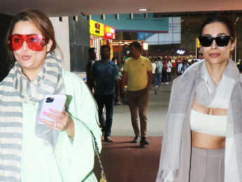Malaika Arora gets clicked at the airport with sister Amrita Arora Malaika Arora gets clicked at the airport with sister Amrita Arora
