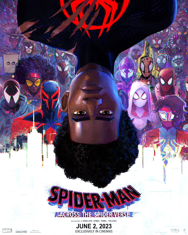 Miles Morales surrounded by Spider-people in first epic poster of Spider-Man: Across the Spiderverse