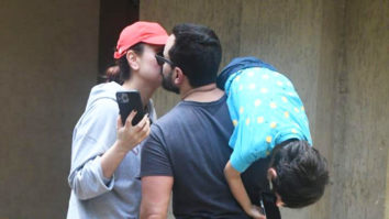 Paps catch a glimpse of Saif Ali Khan and Kareena Kapoor Khan