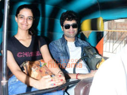 Photos: Adivi Sesh enjoys an auto rickshaw ride with Meenakshi Chaudhary in Juhu