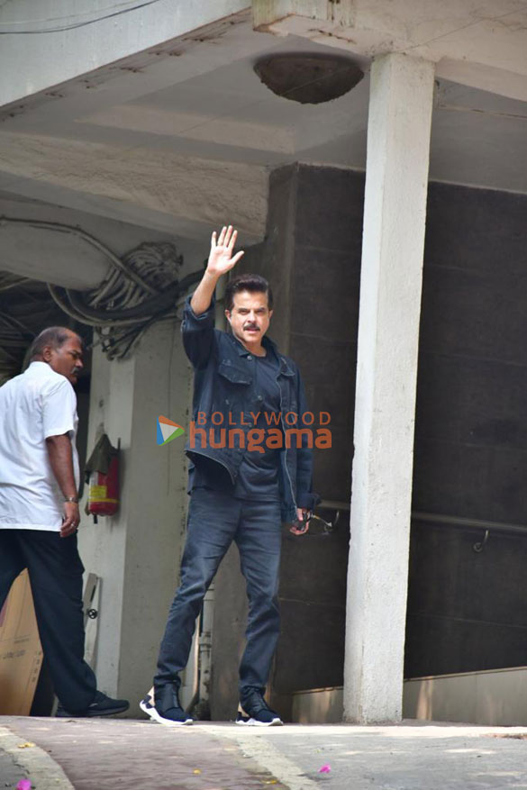 Photos: Anil Kapoor spotted at Rhea Kapoor’s house in Khar