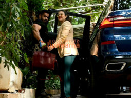 Photos: Kajol and Yug snapped at a screening of Salaam Venky