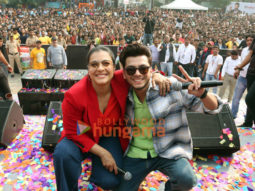 Photos: Kajol and cast of Salaam Venky snapped promoting their film at Malad Masti