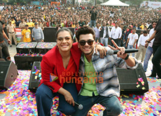 Photos: Kajol and cast of Salaam Venky snapped promoting their film at Malad Masti