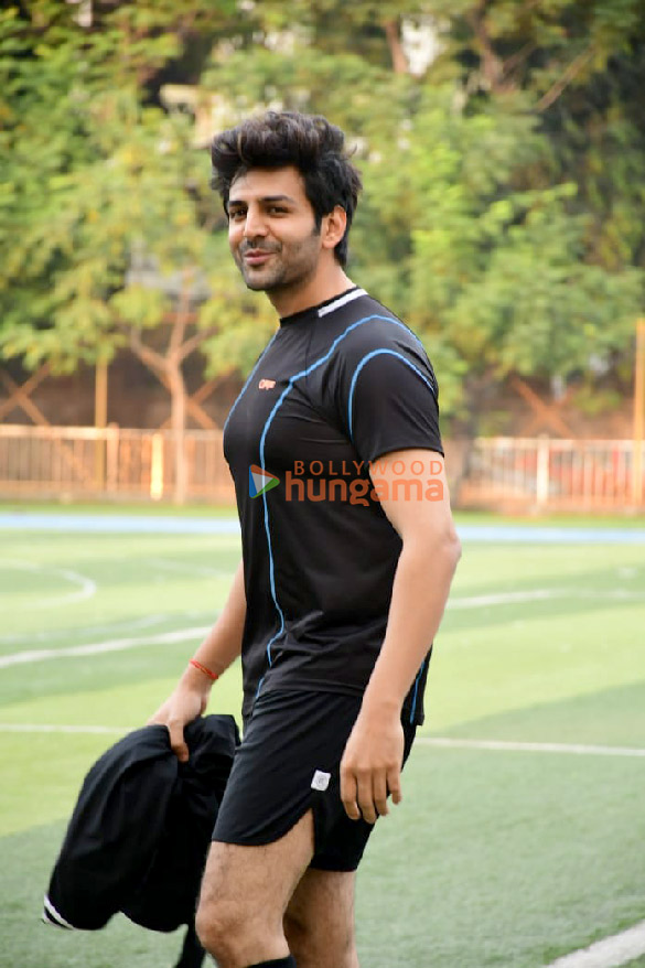 Photos: Kartik Aaryan and Bunty Walia snapped during a football match in Juhu | Parties & Events