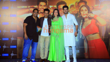 Photos: Manoj Bajpayee, Dhvani Bhanushali, Abhimanyu Dassani and Ganesh Acharya attend the launch of the song ‘Kudi Meri’