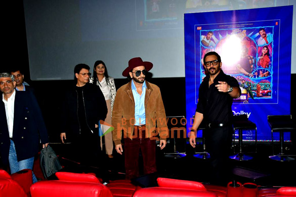 photos ranveer singh and rohit shetty attend the screening of the trailer of cirkus and song launch in dolby atmos 3