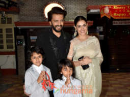 Photos: Riteish Deshmukh, Genelia D’Souza and their children snapped at Christmas celebration in Bandra
