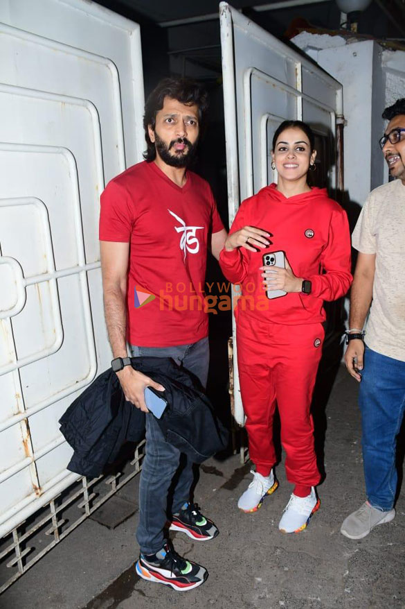 Photos: Riteish Deshmukh and Genelia D’Souza snapped at Ved screening | Parties & Events