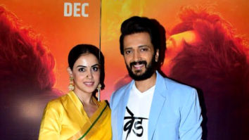 Photos: Riteish Deshmukh and Genelia D’Souza snapped attending the trailer launch of Ved