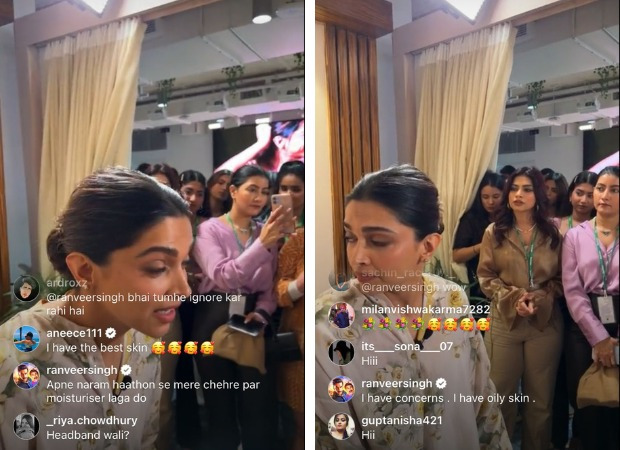 Ranveer Singh spams Deepika Padukone’s live session; makes a cheesy request