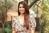 Saiee Tamhankar smiles for paps in a flower printed outfit