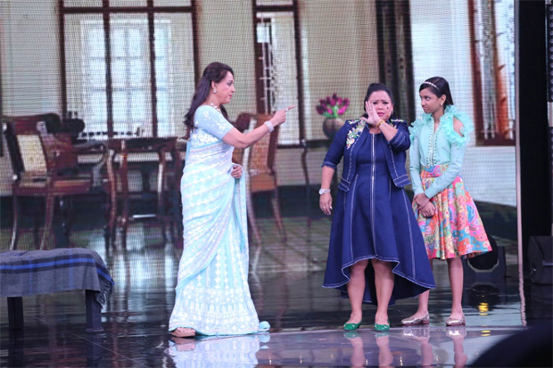 Seeta Aur Geeta turns 50: Hema Malini and Bharti Singh recreate THIS scene on the sets of Sa Re Ga Ma Pa Li’l Champs 