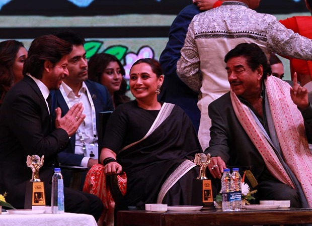 Shatrughan Sinha calls Shah Rukh Khan a “National Star” at KIFF; watch latter’s reaction