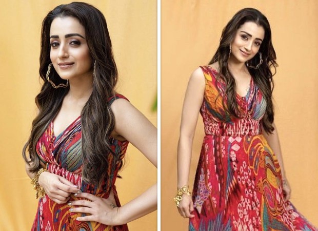Trisha Krishnan, flaunting a colorful Saaksha & Kinni maxi dress for Raangi  promotions, is a true fashion queen : Bollywood News - Bollywood Hungama