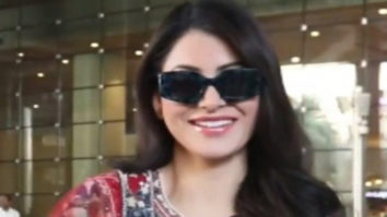 Urvashi Rautela chats with paps at the airport sporting a traditional look