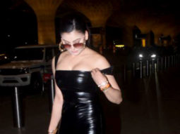 Urvashi Rautela looks drop dead gorgeous in a black outfit at the airport