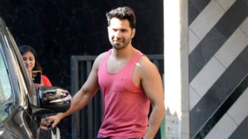 Varun Dhawan waves at paps post gym session