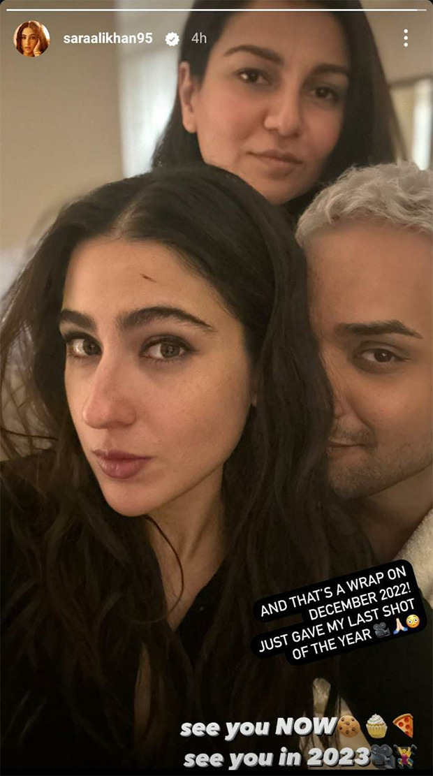 Sara Ali Khan gives her last shot of 2022 in the UK for action entertainer with Tiger Shroff; says 'see you in 2023', see photos