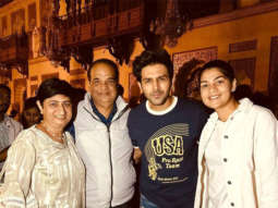 Kartik Aaryan meets Indian cricketer Yastika Bhatia in Gujarat during Satyaprem Ki Katha shoot