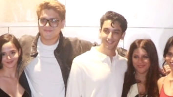 Zoya Akhtar poses for paps with her Archies cast
