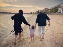 Anushka Sharma and Virat Kohli take daughter Vamika to the beach; see picture