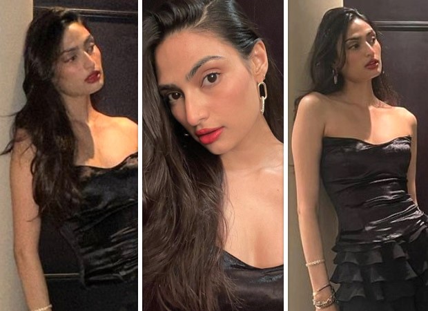Athiya Shetty in strapless ruffled black gown by Shehla Khan is proof that a black dress demands unwavering glamour : Bollywood News