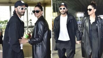 Deepika Padukone and Ranveer Singh appear to be truly in love as they were spotted together at the airport in coordinating attire