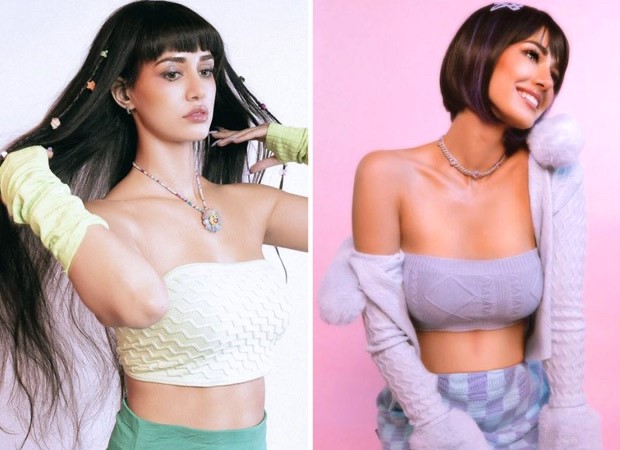 Disha Patani shows off her persistent love of anime in a new collection of photos while wearing a purple crop top, skirt, and bob hairdo : Bollywood News