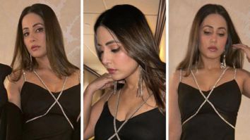 Hina Khan looks scintillating in her glittering crystal-embellished black mini dress worth Rs 7K