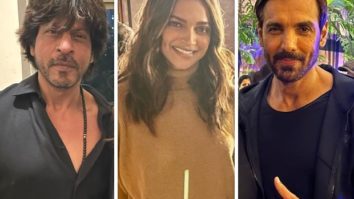 INSIDE PATHAAN PREMIERE: Shah Rukh Khan, Deepika Padukone, John Abraham are all smiles at the special screening, see pics