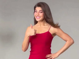 Jacqueline Fernandez looks pretty as always in a red outfit