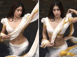 Janhvi Kapoor is the jalpari of our dreams in white-gold saree for this water photoshoot