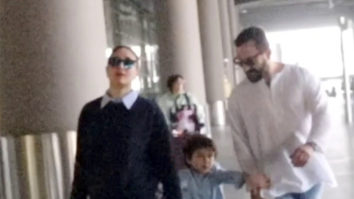 Kareena Kapoor Khan and Saif Ali Khan get clicked at the airport with kids