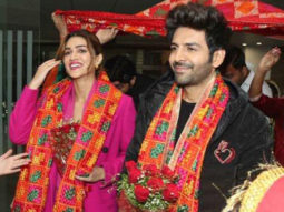Kartik Aaryan and Kriti Sanon receive warm welcome in Punjab as they promote Shehzada