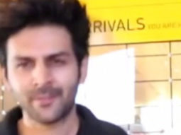 Kartik Aaryan returns from his new year vacation dressed in all black