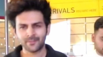 Kartik Aaryan returns from his new year vacation dressed in all black