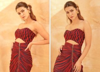 Kriti Sanon shows how to steal the spotlight in stripes in red striped co-ord set for Shehzada promotions